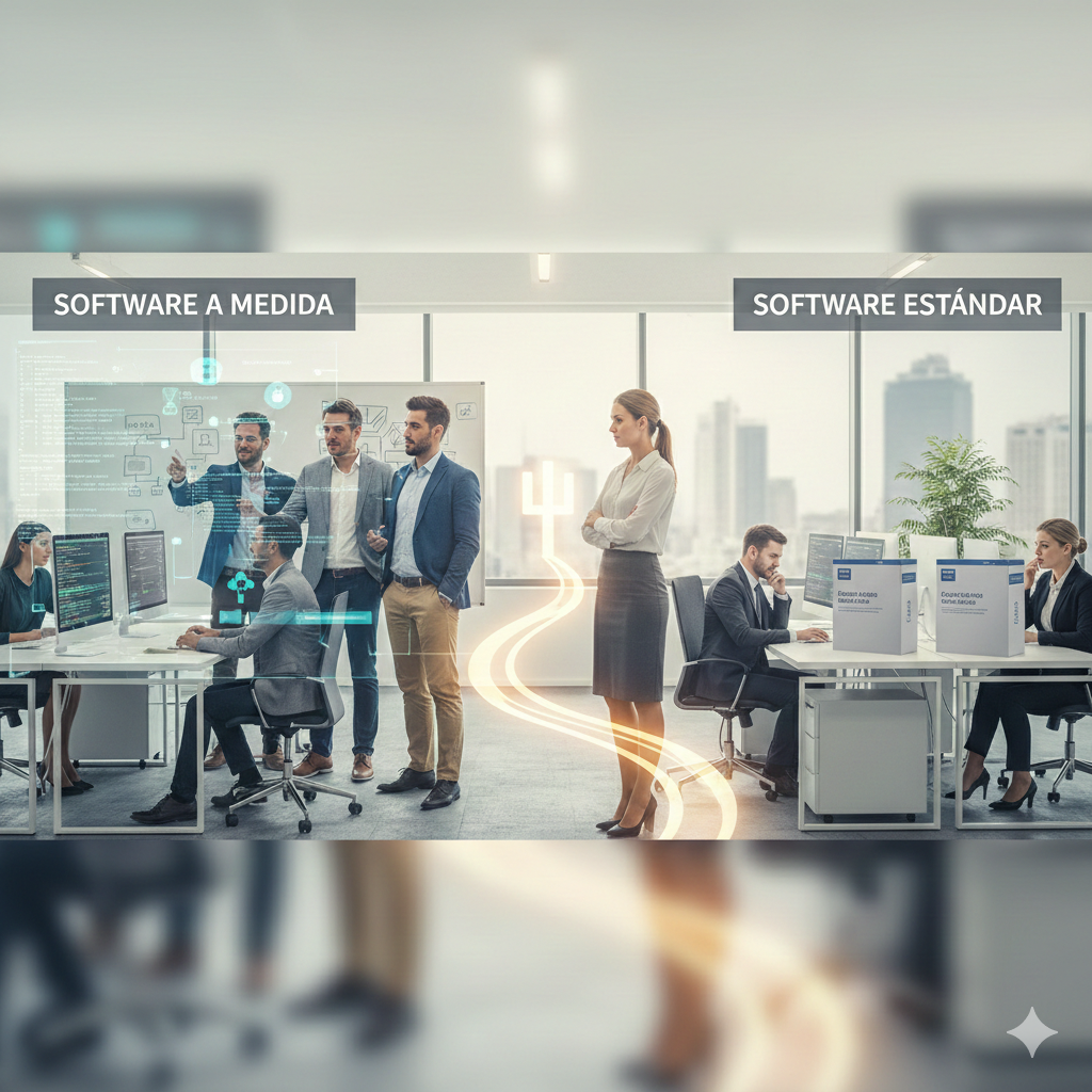 Desarrollo de software a medida vs. software estándar: ¿Cuál es la mejor opción para tu empresa? 1 Desarrollo de Software - Desarrollo de software a medida vs. software estándar: ¿Cuál es la mejor opción para tu empresa?